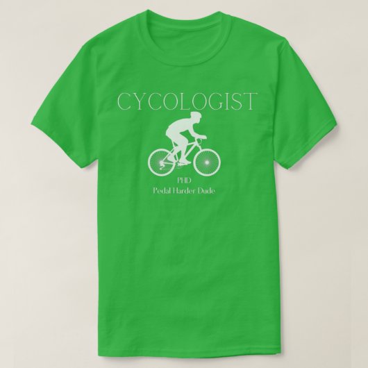 Cycoloog PHD 1 T-shirt (Design voorkant)