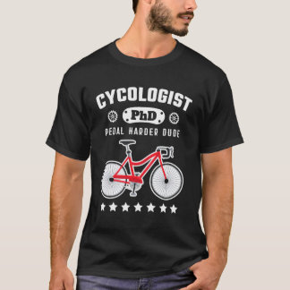 Cycoloog Phd Funny Cyclist Road Bike Bicycle Gif T-shirt