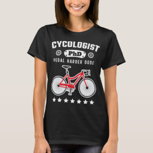 Cycoloog PhD Grappige Fietser Road Bike Fiets GIF T-shirt