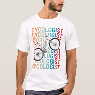 Cycoloog Retro  Cyclist MTB Funny Cycling T-shirt