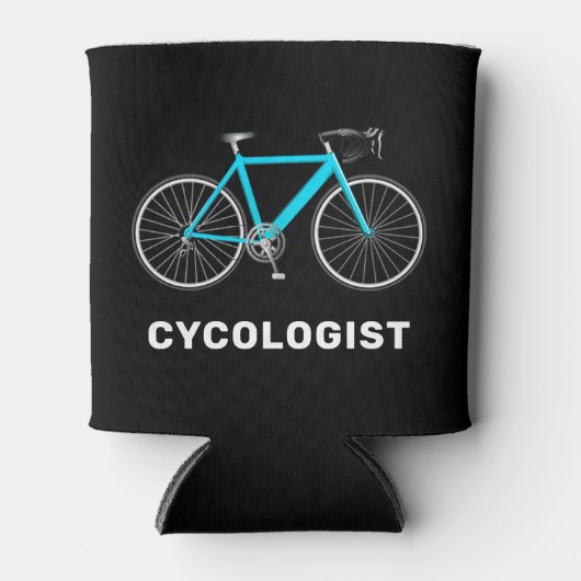 Cycoloog Text en Aqua Bicycle Blikjeskoeler (Voorkant)