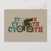 Cycopaat grappig fietsen feestdagenkaart (Voorkant)