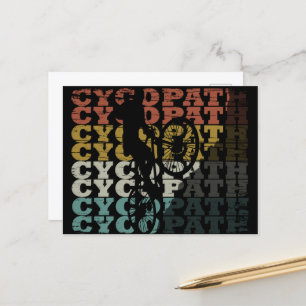 Cycopaat grappig fietsen feestdagenkaart