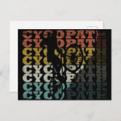 Cycopaat grappig fietsen feestdagenkaart (Voorkant / Achterkant)