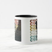 Cycopaat grappig fietsen mok (Midden)