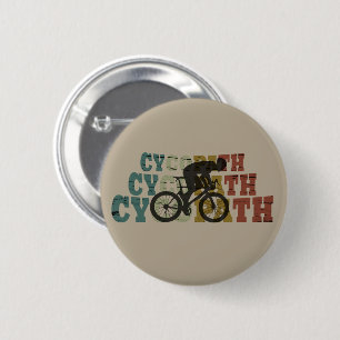 Cycopaat grappig fietsen ronde button 5,7 cm