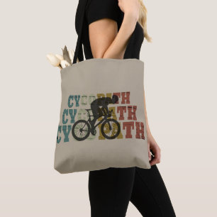 Cycopaat grappig fietsen tote bag