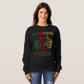 Cycopath Cycoloog Cyclist Bicycle Trui (Voorkant volledig)