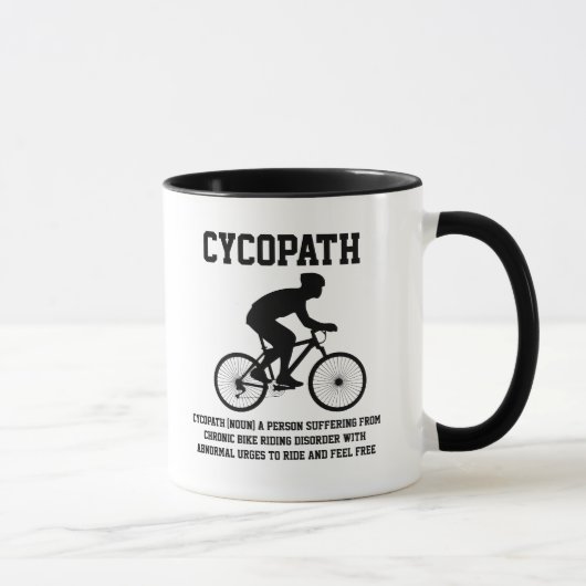 Cycopath Definitie Fietsfietsen Rijden Mok (Rechts)