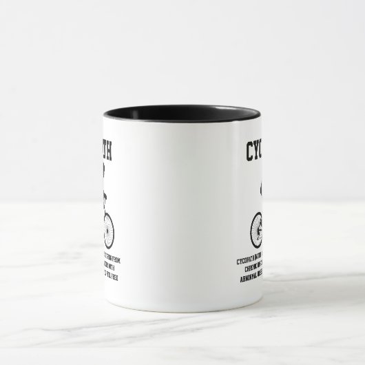 Cycopath Definitie Fietsfietsen Rijden Mok (Midden)