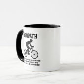 Cycopath Definitie Fietsfietsen Rijden Mok (Voorkant links)