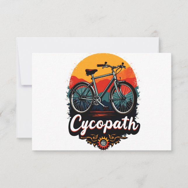 Cycopath: Energetische fiets en zonsondergang Grap (Voorkant)