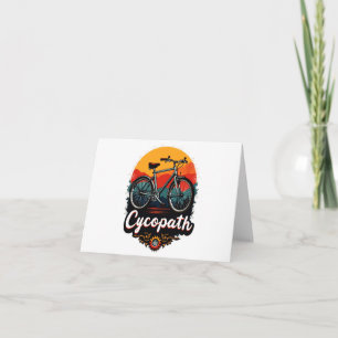 Cycopath: Energetische fiets en zonsondergang Grap Kaart
