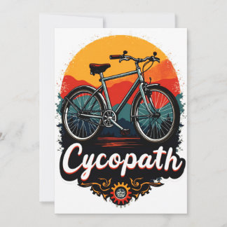 Cycopath: Energetische fiets en zonsondergang Grap Kaart