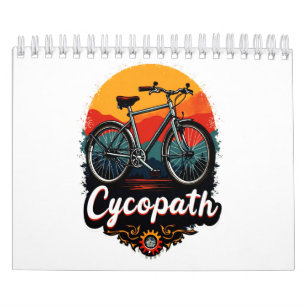 Cycopath: Energetische fiets en zonsondergang Grap Kalender