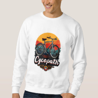 Cycopath: Energetische fiets en zonsondergang Grap Trui