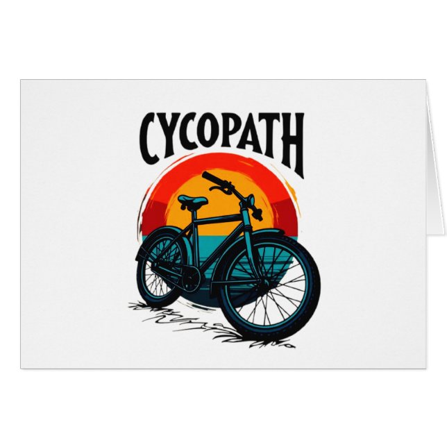 Cycopath: Energetische fiets met zonsondergang Gra (Voorkant Horizontaal)