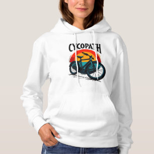Cycopath: Energetische fiets met zonsondergang Gra Hoodie