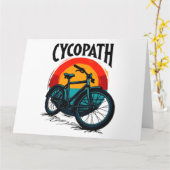 Cycopath: Energetische fiets met zonsondergang Gra Kaart (Gele Bloem)