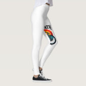 Cycopath: Energetische fiets met zonsondergang Gra Leggings (Rechts)