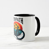 Cycopath: Energetische fiets met zonsondergang Gra Mok (Voorkant rechts)