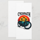 Cycopath: Energetische fiets met zonsondergang Gra Save The Date (Voorkant / Achterkant)