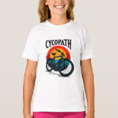 Cycopath: Energetische fiets met zonsondergang Gra T-shirt (Voorkant)