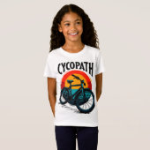 Cycopath: Energetische fiets met zonsondergang Gra T-shirt (Voorkant volledig)