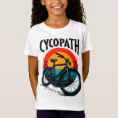 Cycopath: Energetische fiets met zonsondergang Gra T-shirt (Voorkant)