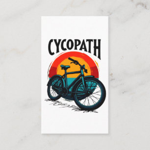 Cycopath: Energetische fiets met zonsondergang Gra Visitekaartje
