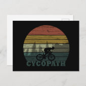 Cycopath Funny Biking gezegde Feestdagenkaart (Voorkant / Achterkant)