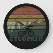 Cycopath Funny Biking gezegde Grote Klok (Voorkant)