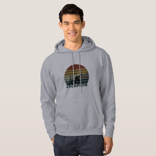 Cycopath Funny Biking gezegde Hoodie (Voorkant volledig)