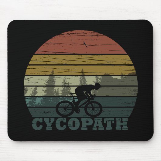 Cycopath Funny Biking gezegde Muismat (Voorkant)
