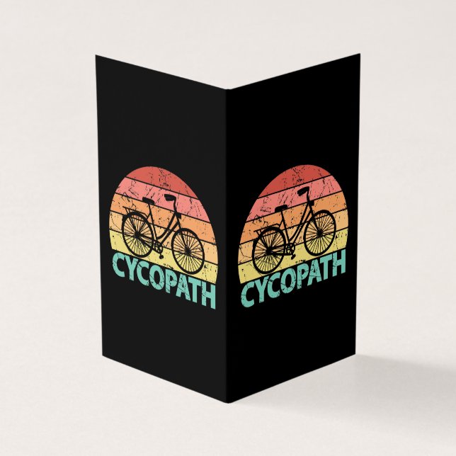 Cycopath Funny Cycling Bicycle Kaart (Buitenkant)