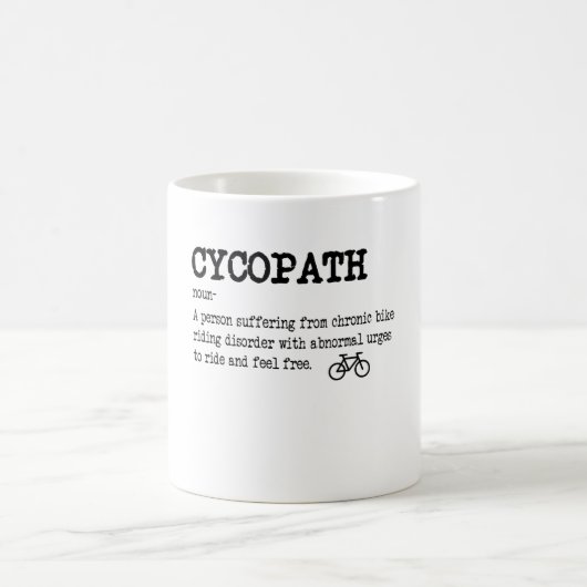 CYCOPATH Funny Cycling Bicycle Rider Cyclist Koffiemok (Center)