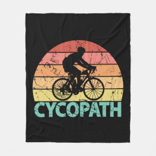 Cycopath Funny Cycling Fleece Deken