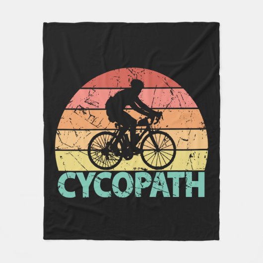 Cycopath Funny Cycling Fleece Deken (Voorkant)