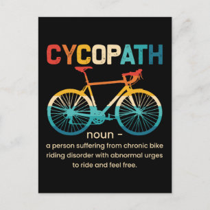 Cycopath Funny Cycling for Cyclists and Bikers Feestdagenkaart