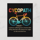 Cycopath Funny Cycling for Cyclists and Bikers Feestdagenkaart (Voorkant)