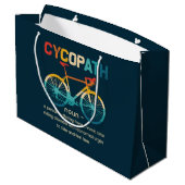 Cycopath Funny Cycling for Cyclists and Bikers Groot Cadeauzakje (Achterkant Gekanteld)
