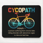 Cycopath Funny Cycling for Cyclists and Bikers Muismat (Voorkant)