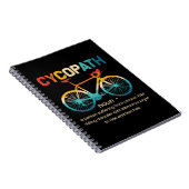 Cycopath Funny Cycling for Cyclists and Bikers Notitieboek (Rechterzijde)