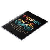 Cycopath Funny Cycling for Cyclists and Bikers Notitieboek (Linkerzijde)