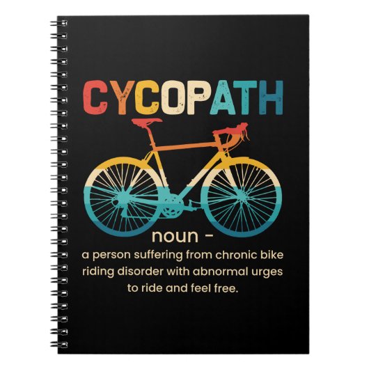 Cycopath Funny Cycling for Cyclists and Bikers Notitieboek (Voorkant)