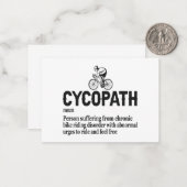 Cycopath Funny Cycling for Cyclists and Bikers Notitiekaartje (Voorkant / Achterkant in situ)