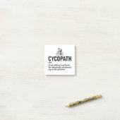 Cycopath Funny Cycling for Cyclists and Bikers Post-it® Notes (Op bureau)