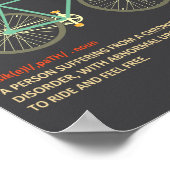 Cycopath Funny Cycling For Cyclists And Bikers  Poster (Hoek)