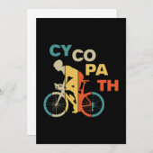 Cycopath Funny Cycling for Cyclists and Bikers Save The Date (Voorkant / Achterkant)