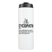 Cycopath Funny Cycling for Cyclists and Bikers Thermosbeker (Voorkant)
